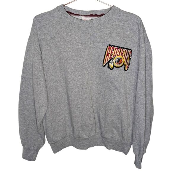 Vintage NFL Washington Redskins Sweatshirt Men’s Large Gray Football Majestic - Picture 1 of 6